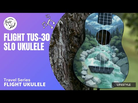 Flight TUS-30 SLO Soprano Ukulele with Linden Top, ABS Body and Aquila Super Nylgut Strings