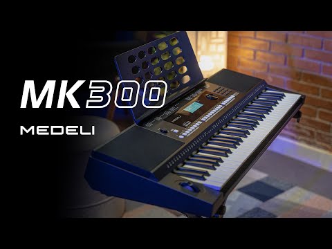 Medeli MK300 – 61 Tasten, 633 Klänge, 128-stimmige Polyphonie, USB-MIDI
