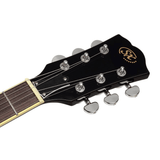 SX EF3D-DS zwarte elektrische gitaar LP-model