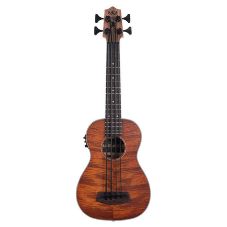 Kala Exotic Mahogany U•BASS® bas ukulele – Elektrisch-Akoestisch, Fishman EQ en Gigbag
