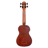 Kala Exotic Mahogany U•BASS® bas ukulele – Elektrisch-Akoestisch, Fishman EQ en Gigbag