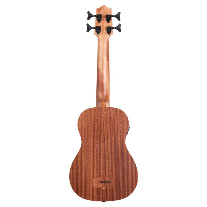 Kala Wanderer U•BASS® bas ukulele – Mahonie, Elektrisch-Akoestisch, Roundwound Snaren en Gigbag