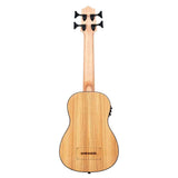 Kala Zebrawood U•BASS® bas ukulele – Zebrahout, Elektrisch-Akoestisch met EQ en Gigbag