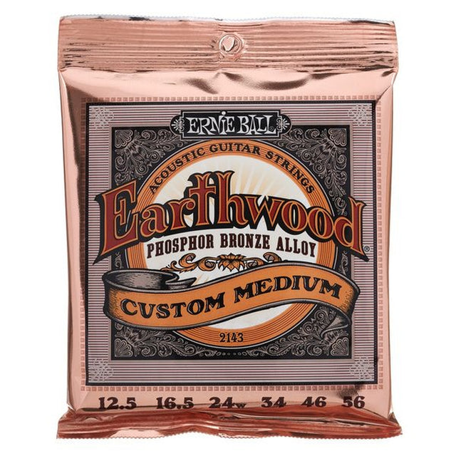 Ernie Ball 2143 Custom Medium Earthwood Phosphor Bronze Snaren Set