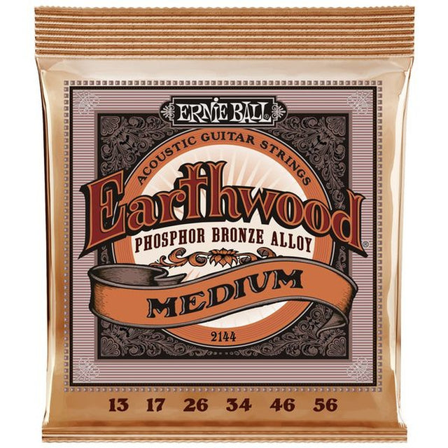 Ernie Ball 2144 Medium Earthwood Phosphor Bronze Snaren Set