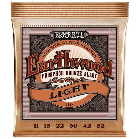 Ernie Ball 2148 Light Earthwood Phosphor Bronze Snaren Set