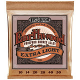 Ernie Ball 2150 Extra Light Earthwood Phosphor Bronze Snaren Set