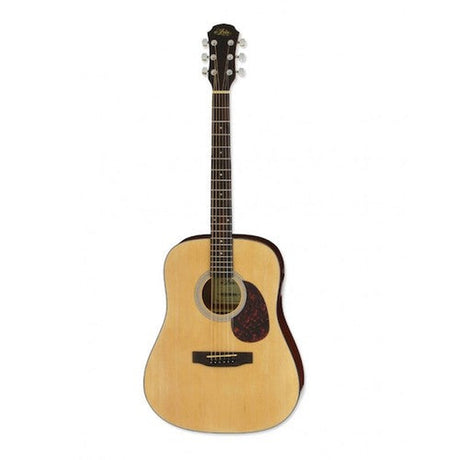 Aria ADW-01 naturel akoestische western gitaar met D'addario snaren